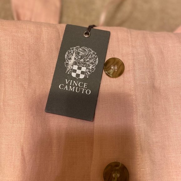 NWT Vince Camuto Pink Buttoned-Down Dress - Picture 4 of 4